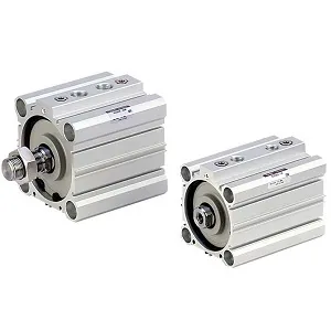 Xi lanh khí nén compact dạng mỏng có đệm khí RQA32-20 - RQ Series